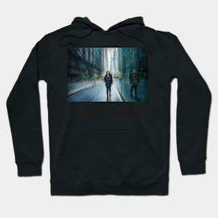 Woman walking in London Hoodie